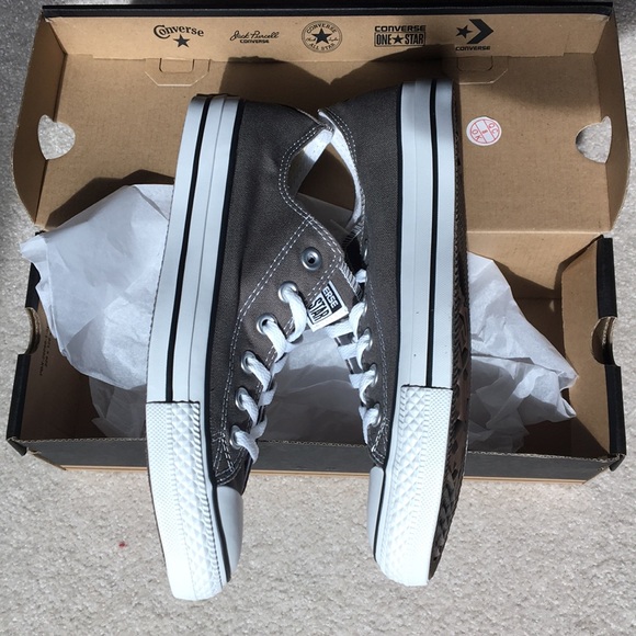 Converse All Star OX tennis shoes charcoal gray - Picture 2 of 6